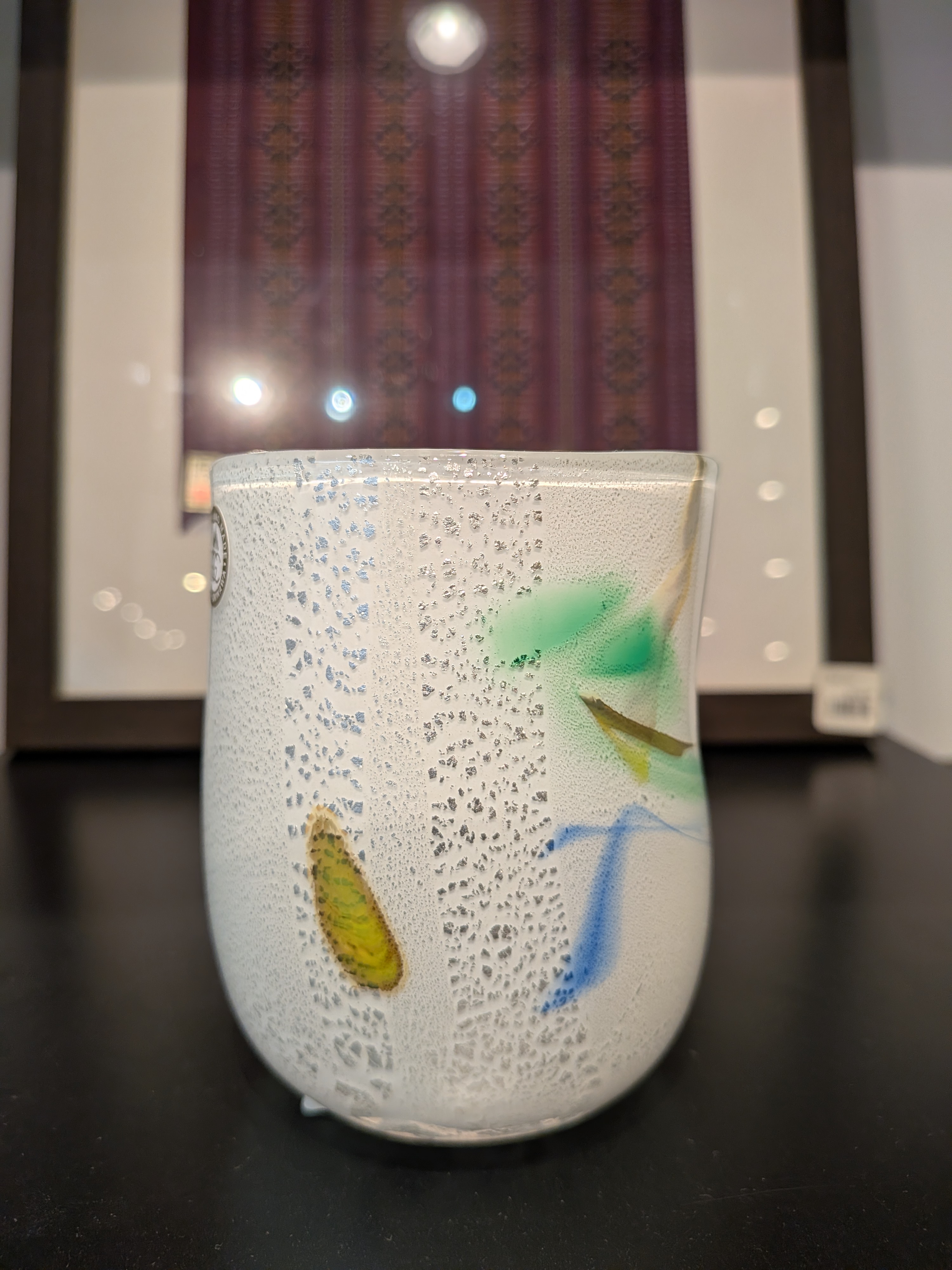 Okinawan Ryukyu Glass Collection: Master Craftsman Tokuzo Uehara (上原 徳三), Gosai Ginten Glass, Five-Color Silver Sky Glass (五彩銀天 グラス) - image 1