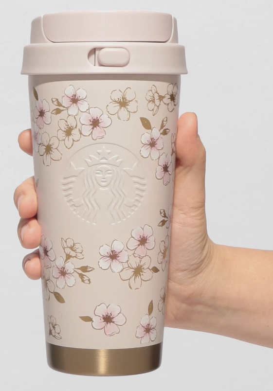 Starbucks Japan SAKURA 2026 Stainless Steel TOGO Bottle 473ml: Limited Edition Cherry Blossom Vacuum Insulated Tumbler - image 2