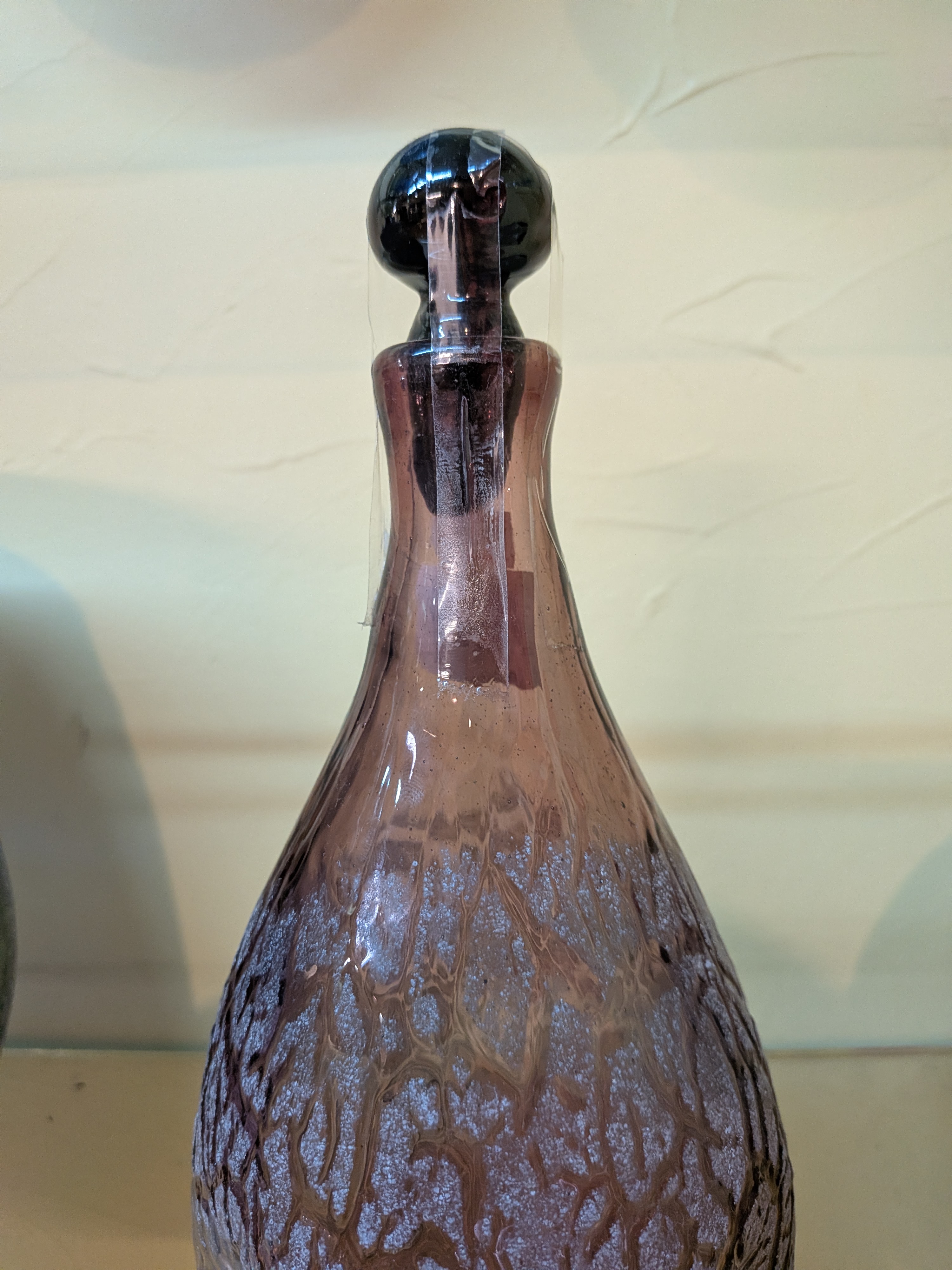The Heritage of Ryukyu Glass: Okinawan Master Craft Heritage by Seikichi Inamine “Tomon” Earth-Texture Glass Vessel - image 3