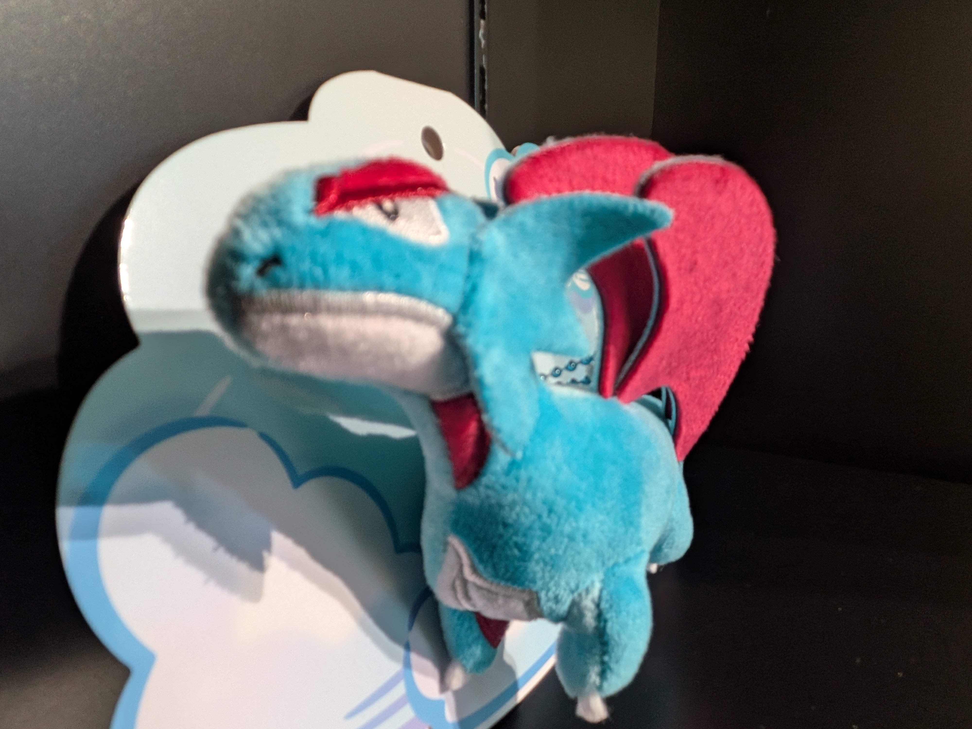 Pokémon Center Original Collection in Japan: Official Pokémon Center Salamence Plush Badge / Mascot Keychain - image 2