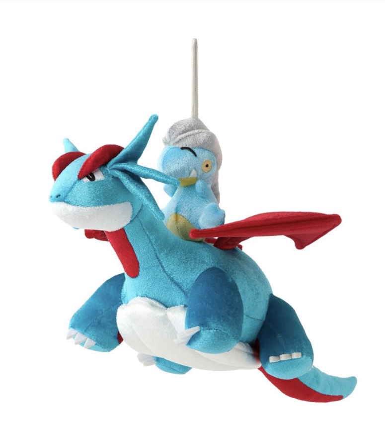 Pokémon Center Original Merchandise in Japan Collection: “Soar in the Dreams” Salamence & Bagon Duo Plush - thumbnail 1