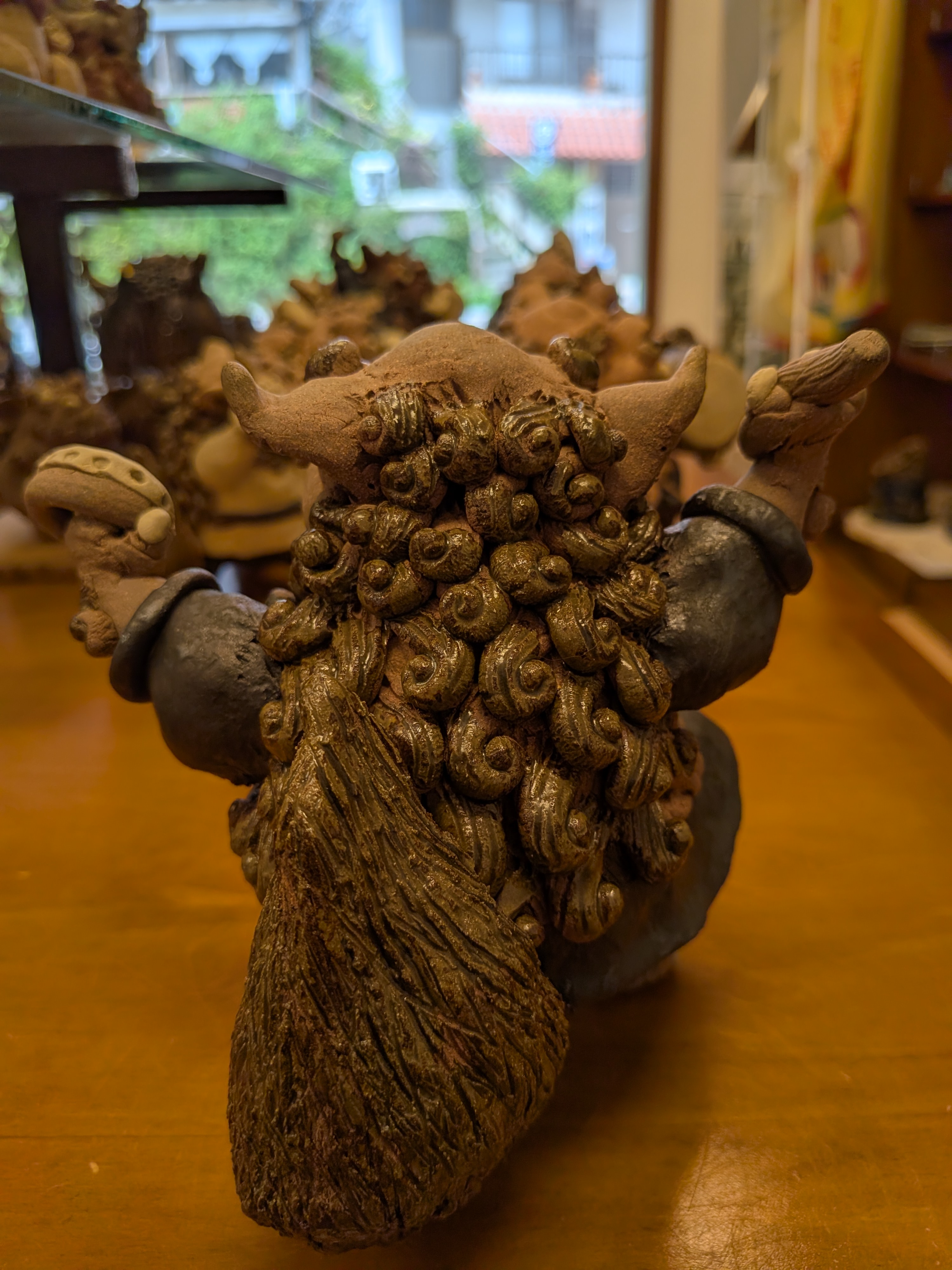Okinawan Ryukyu Eisa Shisa Collection: Eisa Drummer Shisa Figures - thumbnail 2