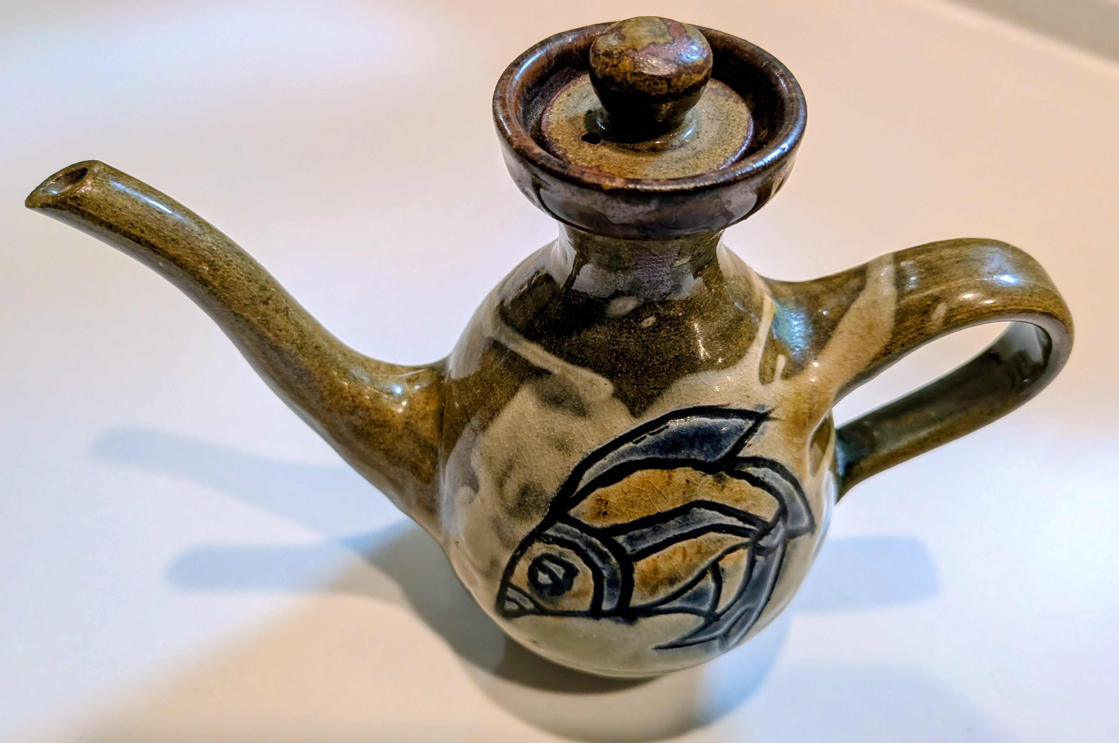 Okinawan Ryukyu Tsuboya-yaki Yachimun District in Naha Pottery Collection: Vintage Pottery Sake Set - image 1
