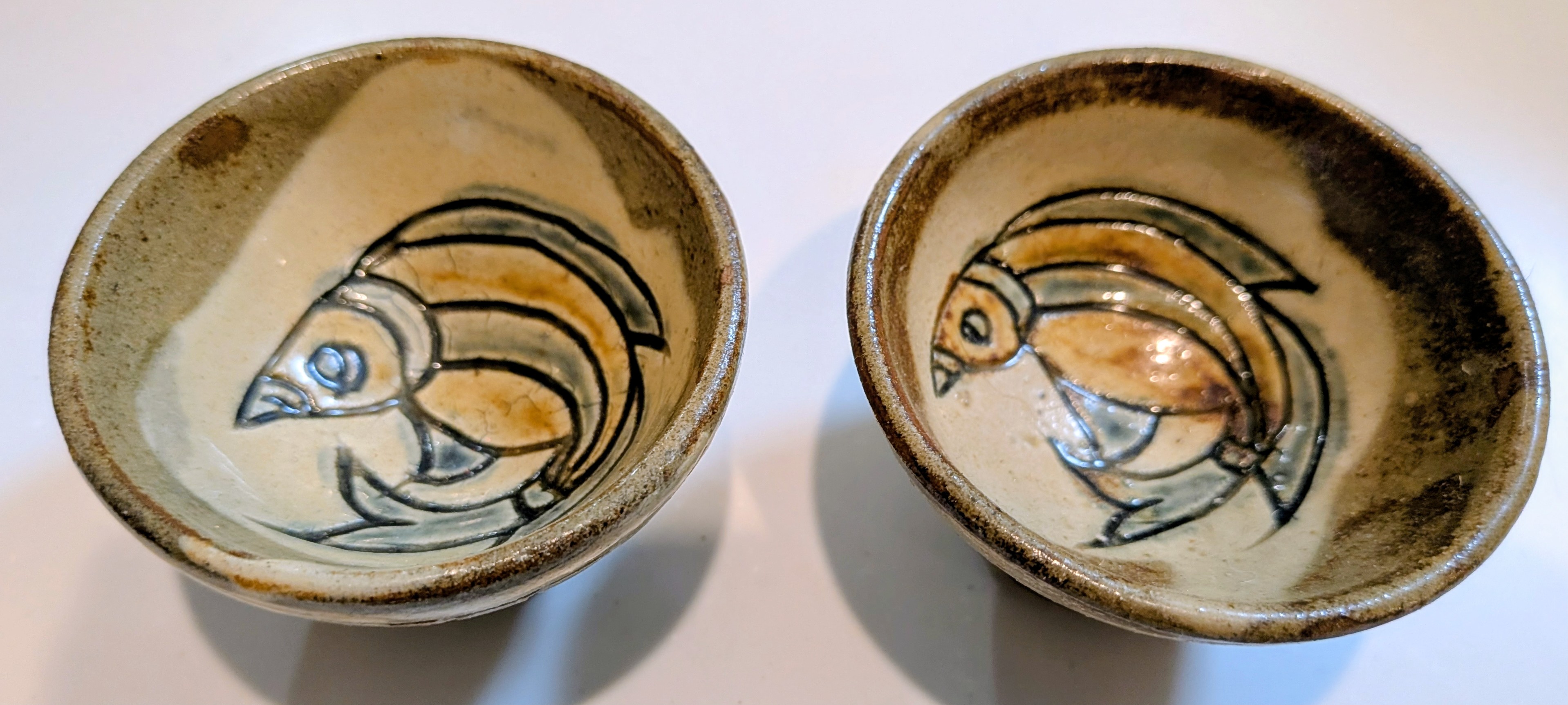 Okinawan Ryukyu Tsuboya-yaki Yachimun District in Naha Pottery Collection: Vintage Pottery Sake Set - image 3