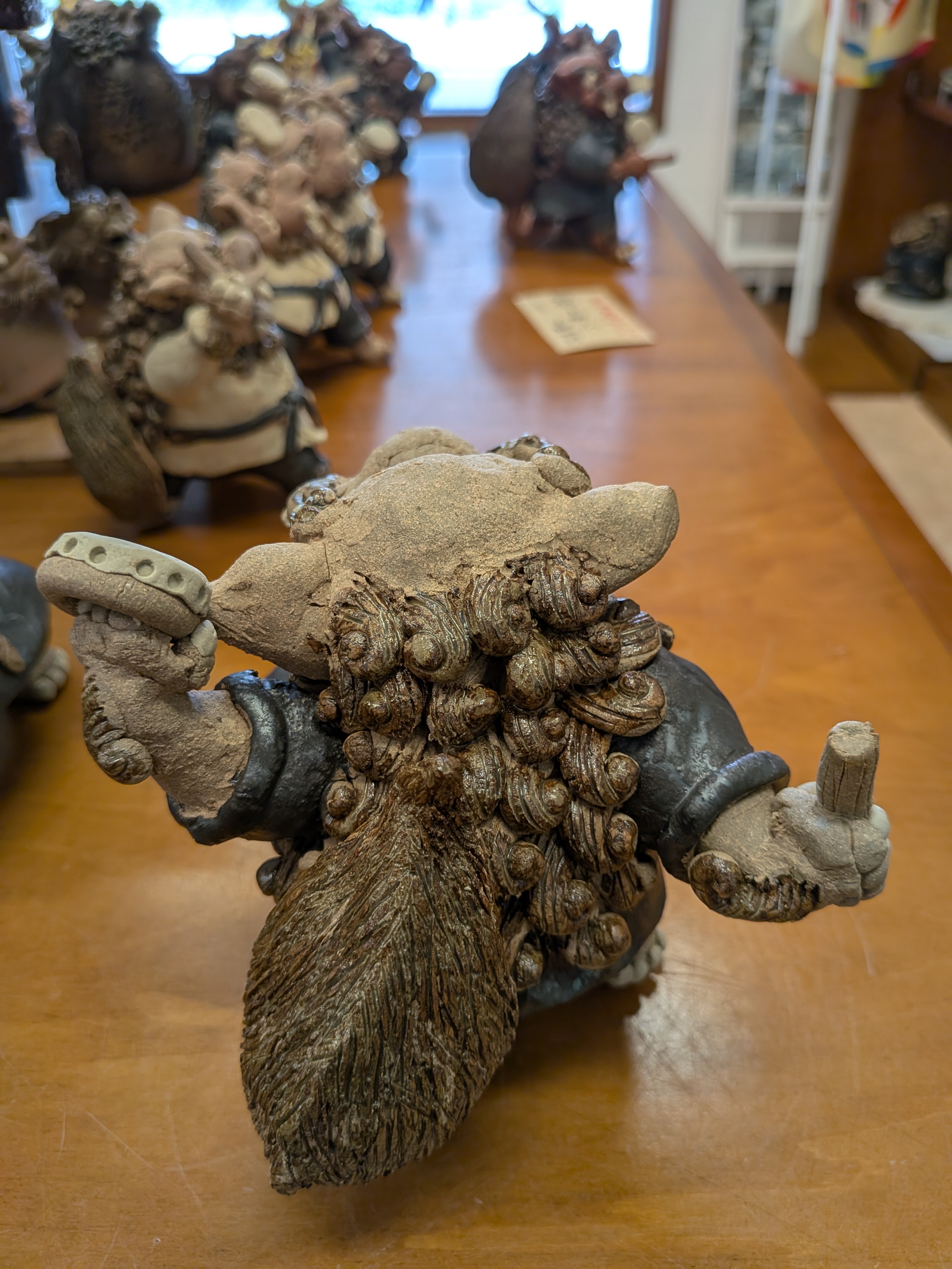 Okinawan Ryukyu Eisa Shisa Collection: Eisa Drummer Shisa Figure - image 2