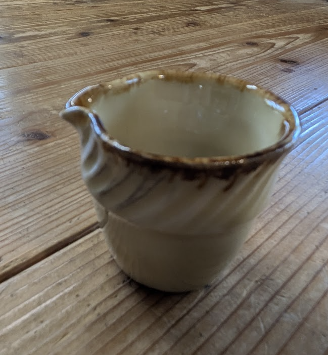Okinawan Ryukyu Historic Clay Collection: Tsunehide Kobo (常秀工房) Studio Artisans - Handcrafted Okinawan Yachimun Miniature Ceramic Pitcher / Milk Creamer / Katakuchi (ピッチャー・ミルクピッチャー) - thumbnail 1