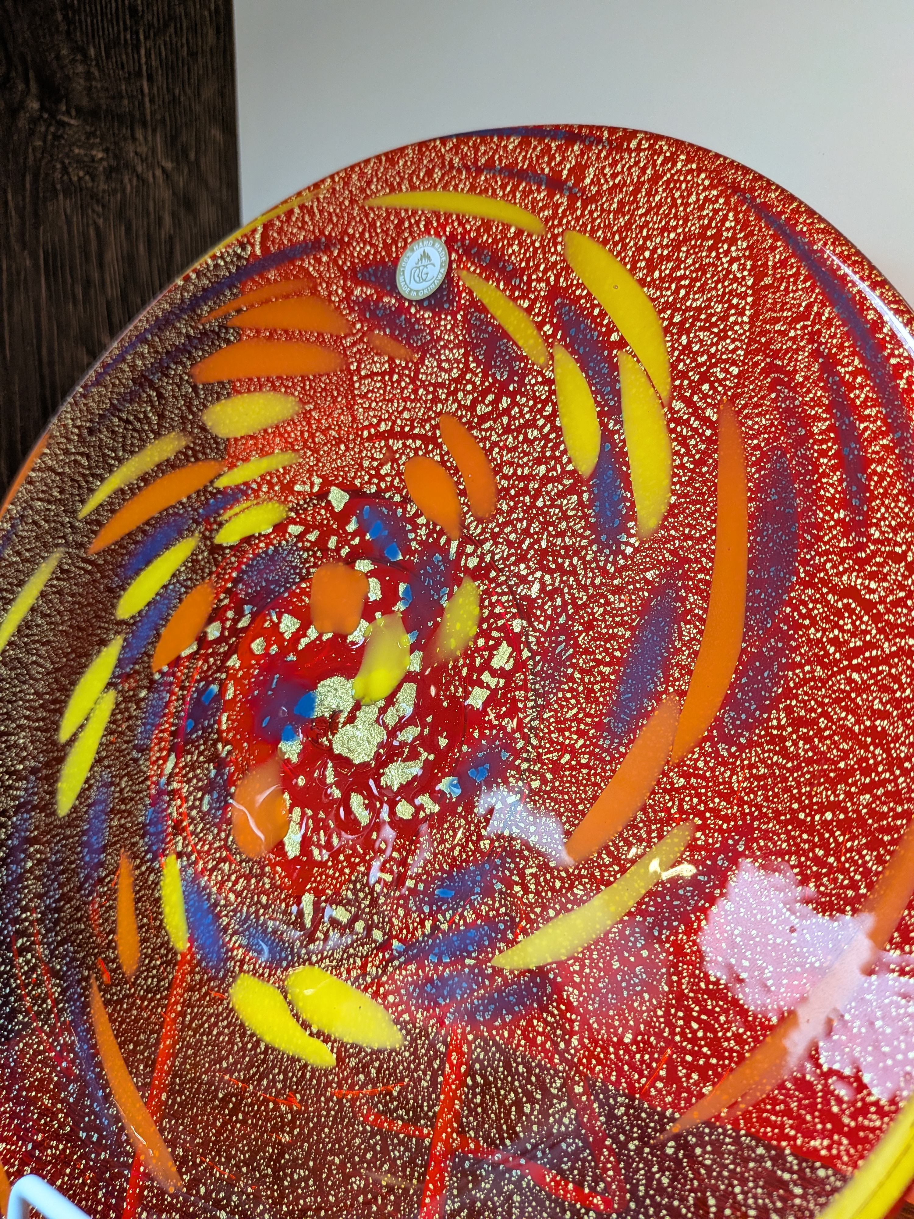 Okinawan Ryukyu Glass Fine Art Collection: Master Artisan Signature “Ryuka” Celestial Bloom Motif - image 2