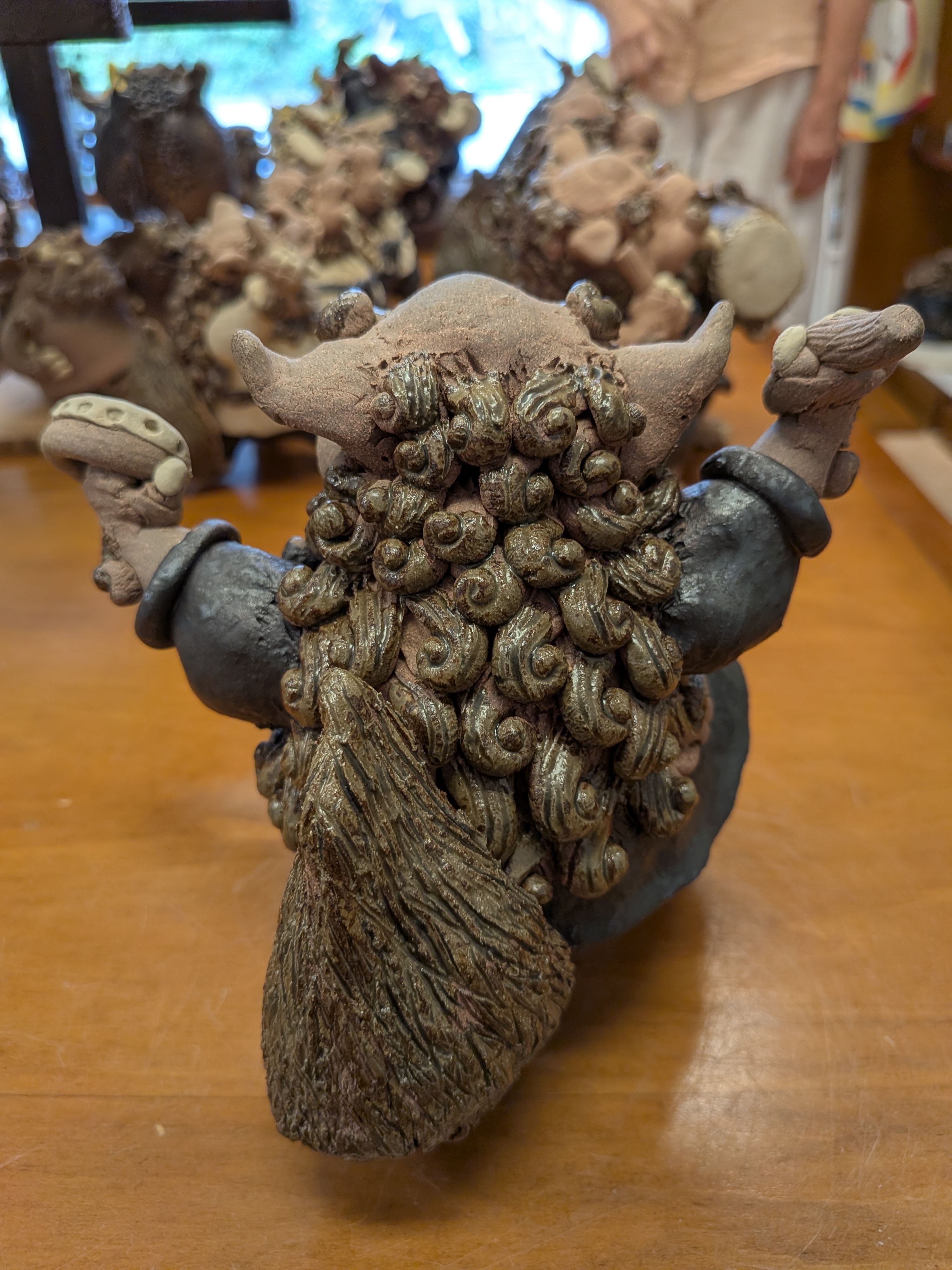 Okinawan Ryukyu Eisa Shisa Collection: Eisa Drummer Shisa - thumbnail 2
