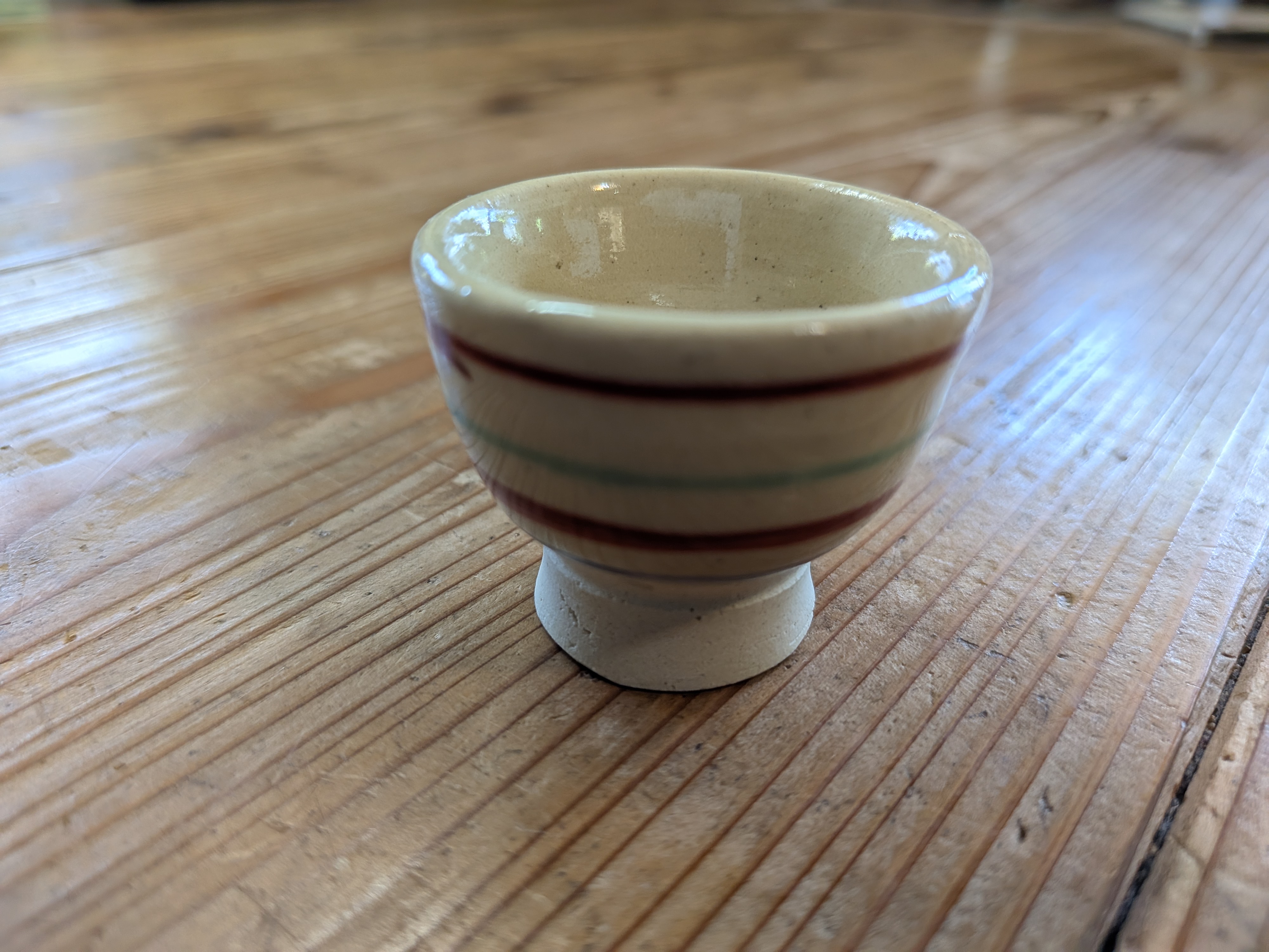 Okinawan Ryukyu Historic Clay Collection: Potter Master Tsunehide Shimabukuro (島袋常秀) - Handcrafted Okinawan Yachimun Sake Cup Trio / Guinomi / Ochoko (ぐい呑み・お猪口 3点組) - image 3