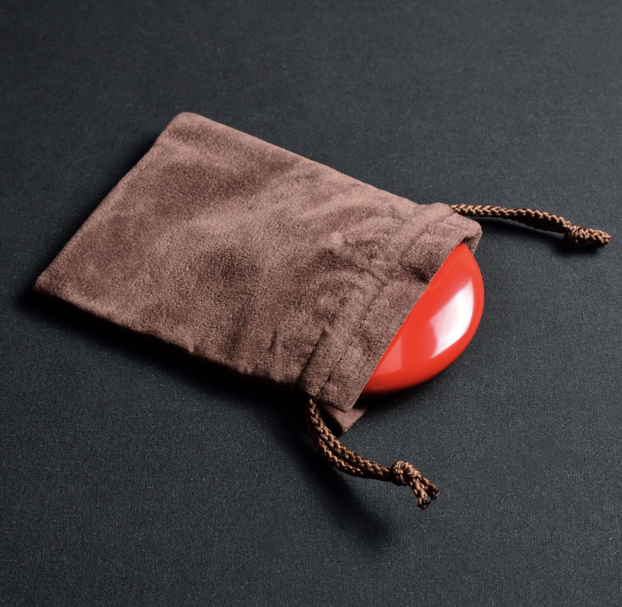 Okinawan Ryukyu Fine Lacquerware Collection: Kakuman Fine Lacquerware, Handcrafted Vermilion Urushi & Sculpted Gold-Toned Crab Pocket Mirror - thumbnail 2