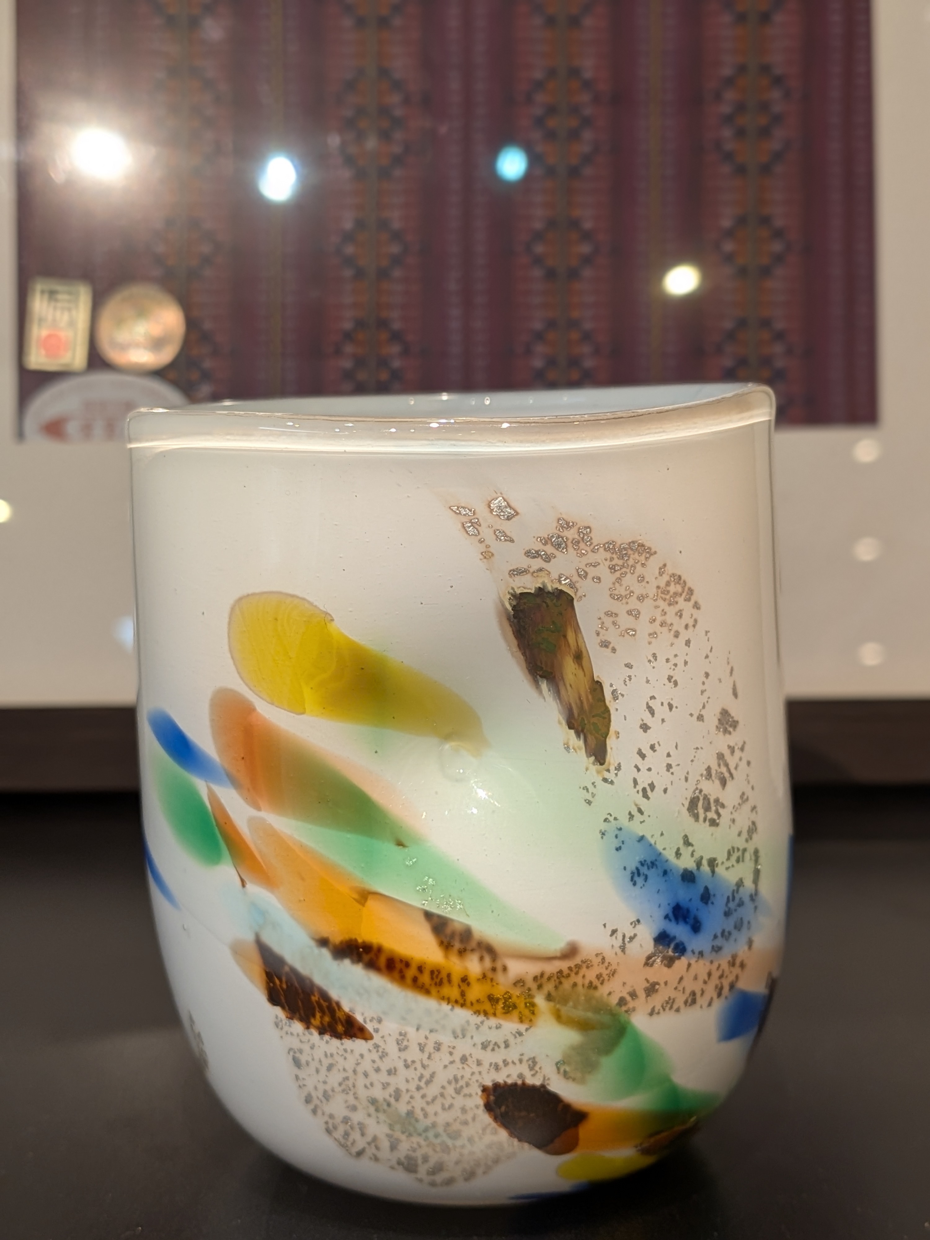 Okinawan Ryukyu Glass Collection: Master Uehara Tokuzo, Ryukyu Glass Art Tumbler - thumbnail 1