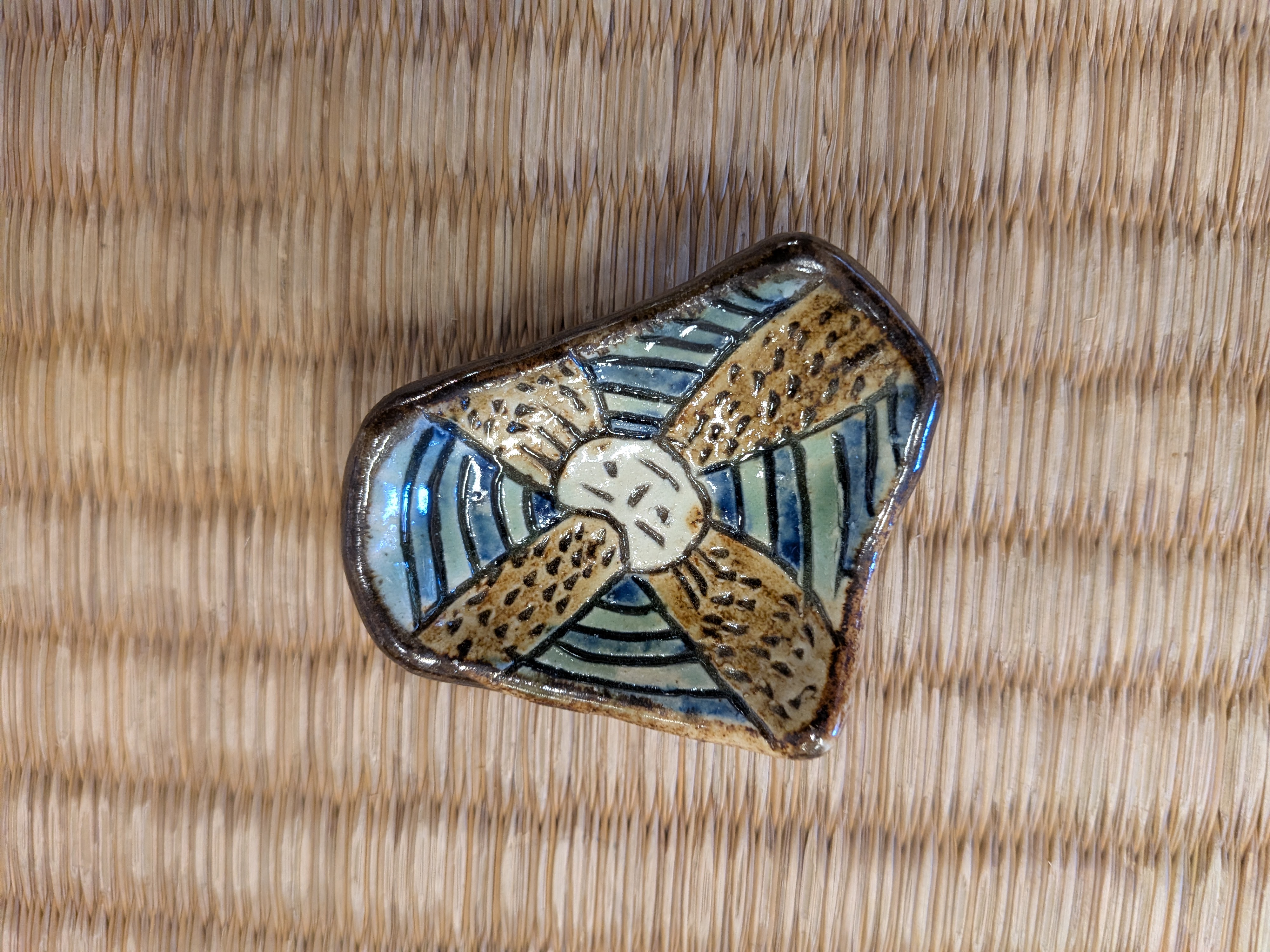 Okinawan Yomitan Yachimun no Sato Pottery Collection: Ceramic Small Dish - thumbnail 1