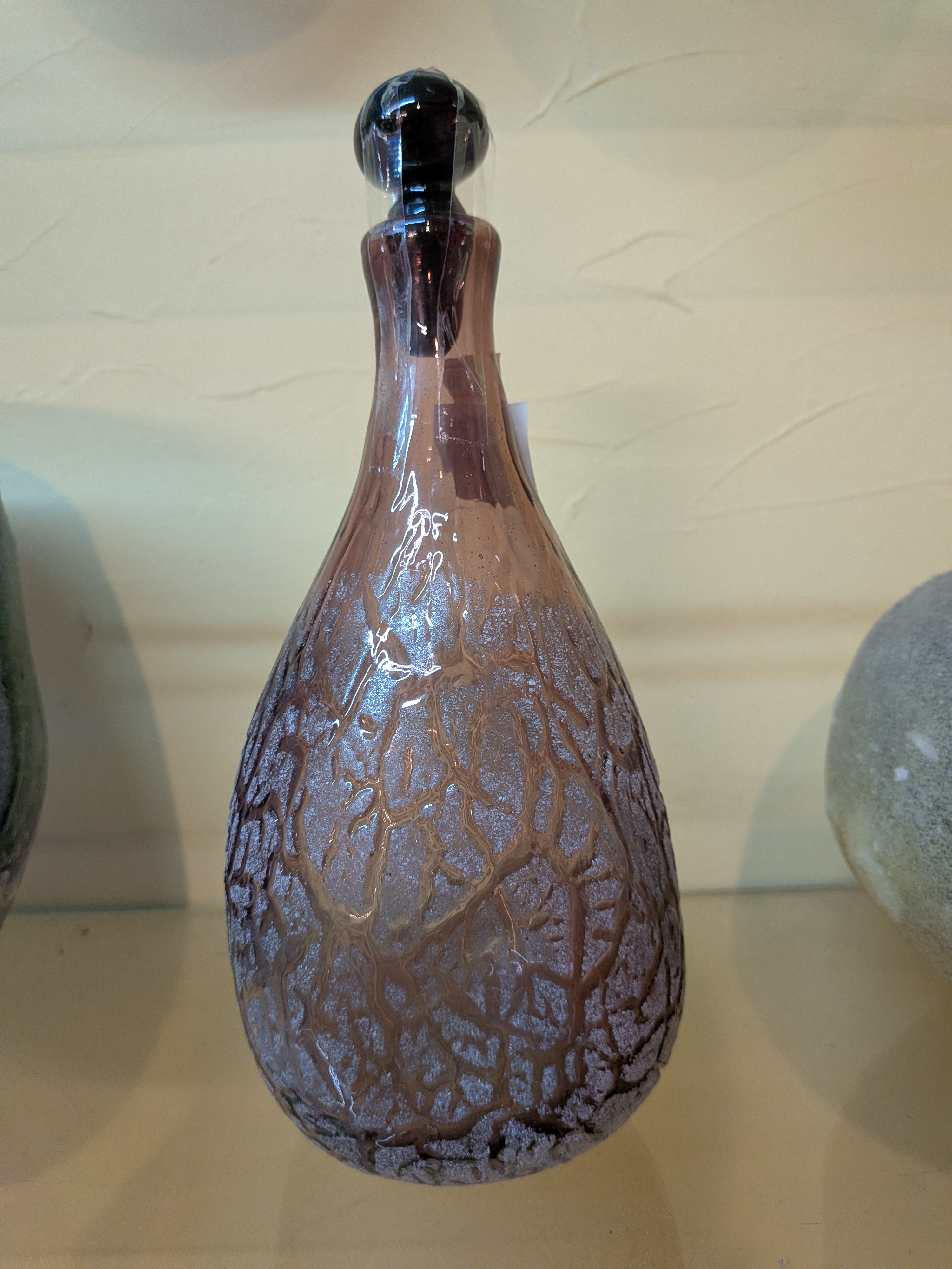 The Heritage of Ryukyu Glass: Okinawan Master Craft Heritage by Seikichi Inamine “Tomon” Earth-Texture Glass Vessel - image 1