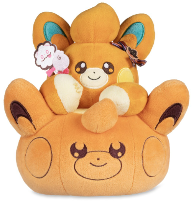 Pokémon Center Halloween Pawmi Sweet Mischief Plush: Official Pokémon Center Halloween “Sweet Mischief” Pawmi Pumpkin Plush - Paldea Electric-Type Edition - thumbnail 2