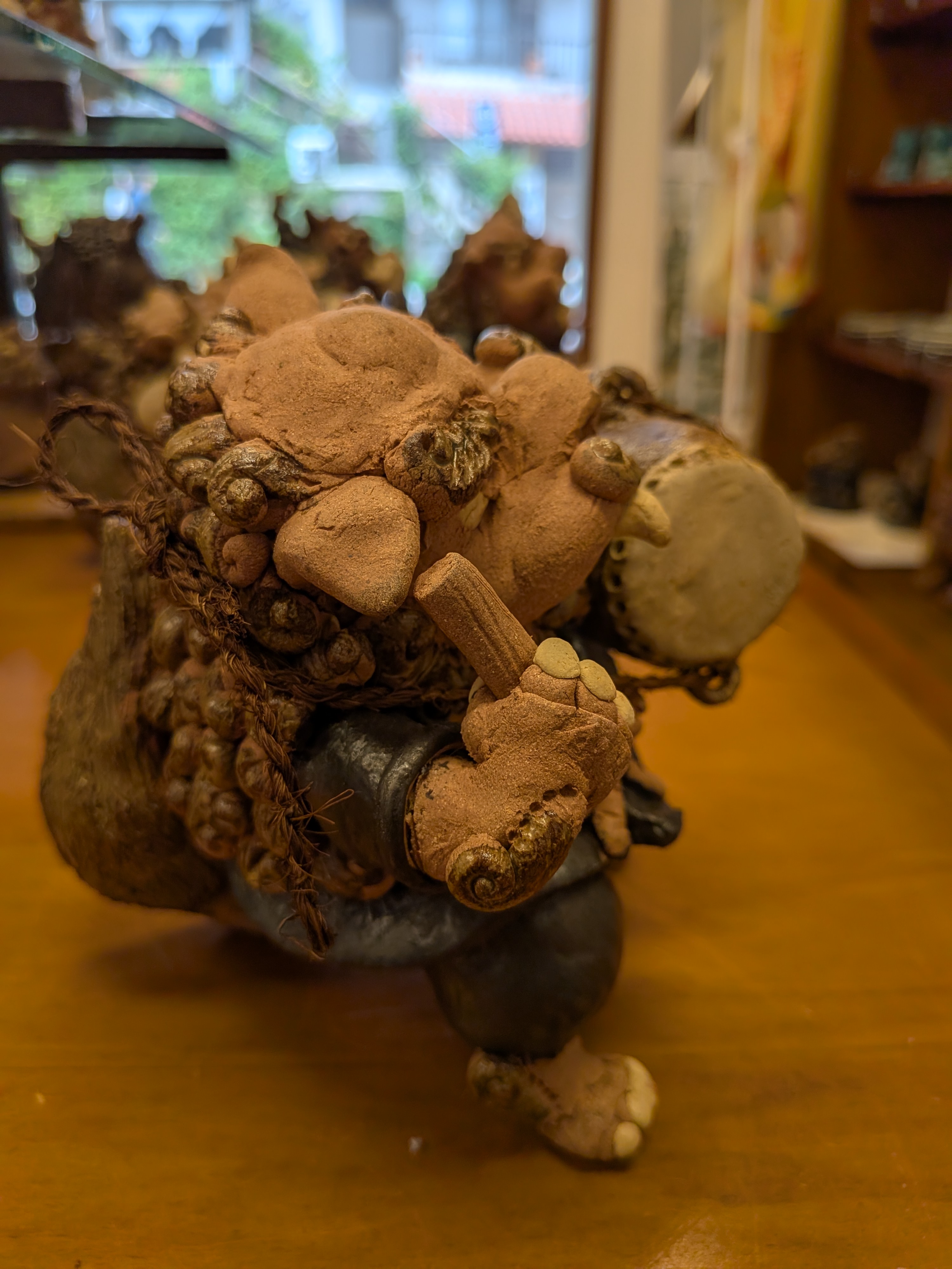 Okinawan Ryukyu Eisa Shisa Collection: Eisa Drummer Shisa Figures - thumbnail 3