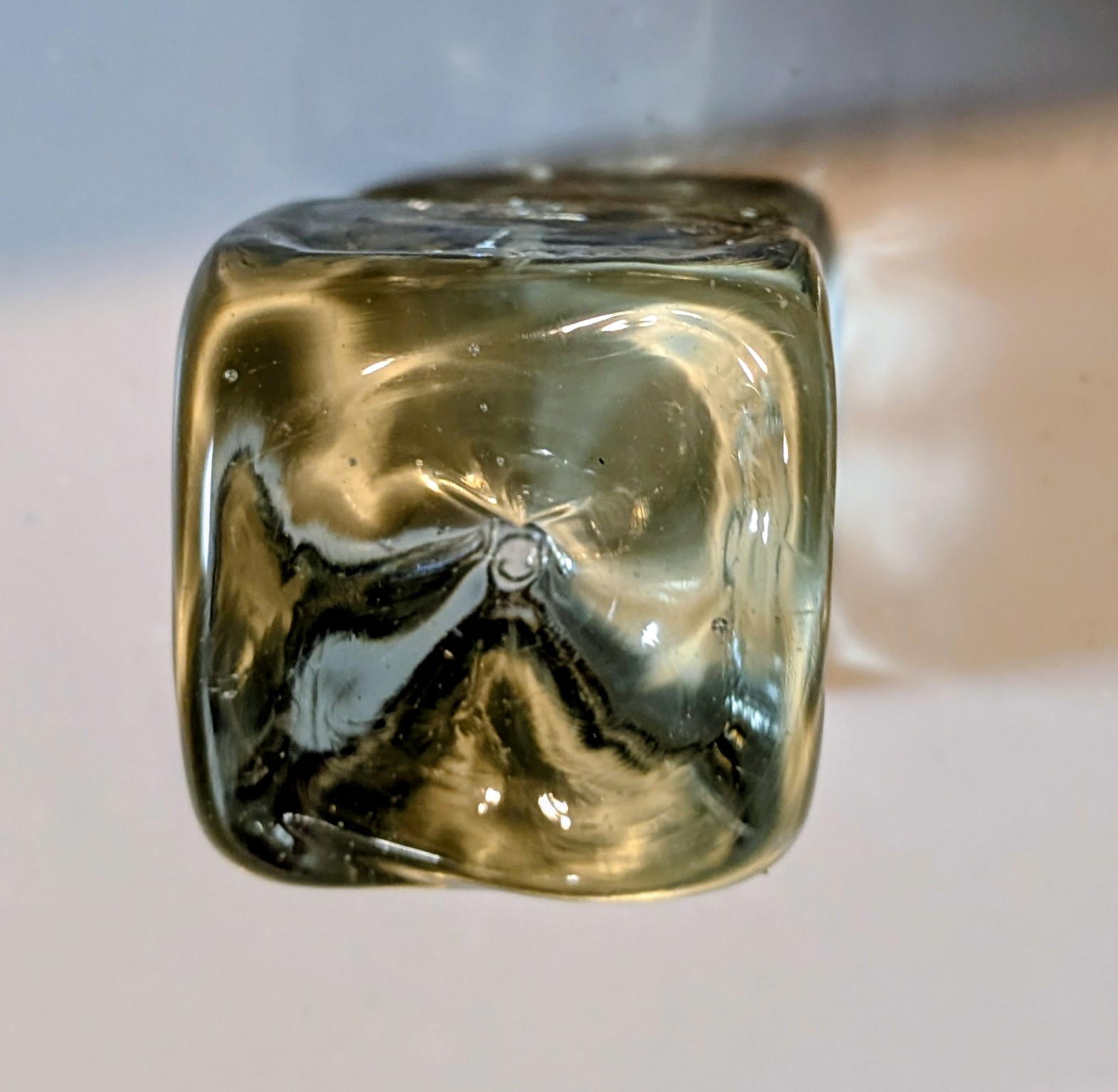 Okinawan Ryukyu Glass/Ceramic Collection: Handcrafted Recycled Glass Vessel & Unique Kiln Artifact - thumbnail 2