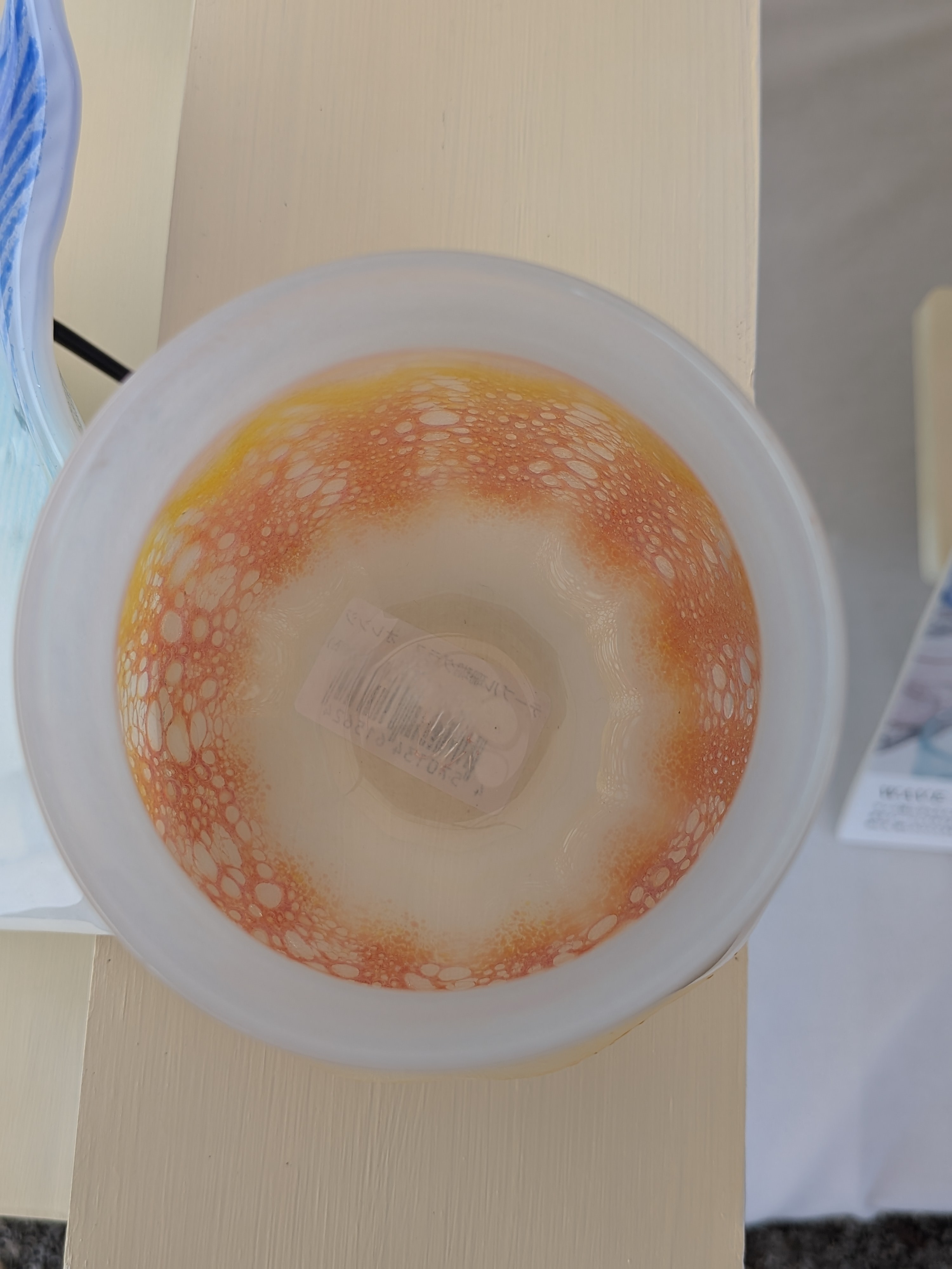 Okinawan Ryukyu Glass Collection: Akane no Nami ("Coral Reef Wave") Artisan Tumbler - image 1