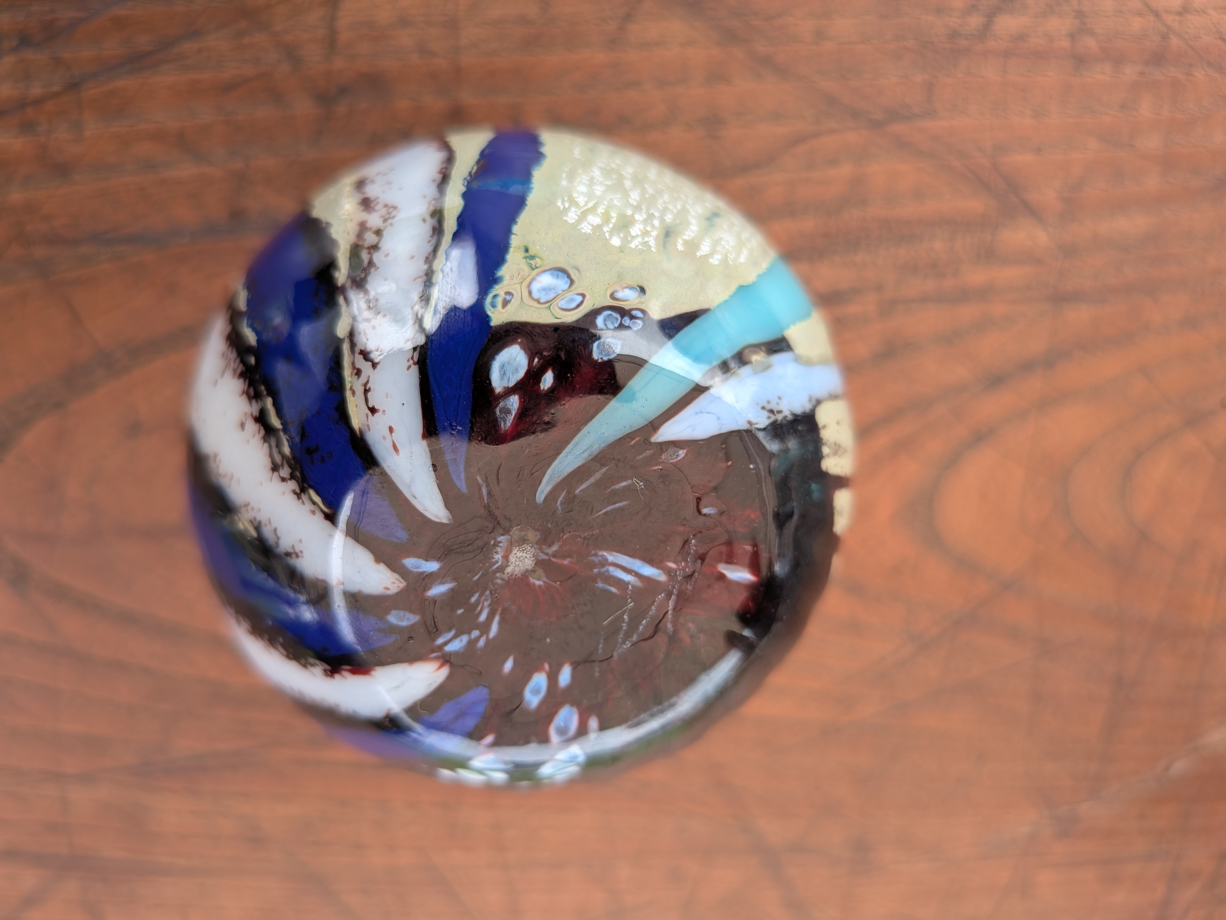 Okinawan Ryukyu Glass Collection: Sakiori no Utsuwa ("Heritage Churn") Fine Art Vase - image 3
